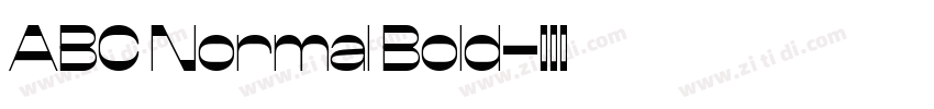 ABC Normal Bold字体转换 ABC Normal Bold字体转换